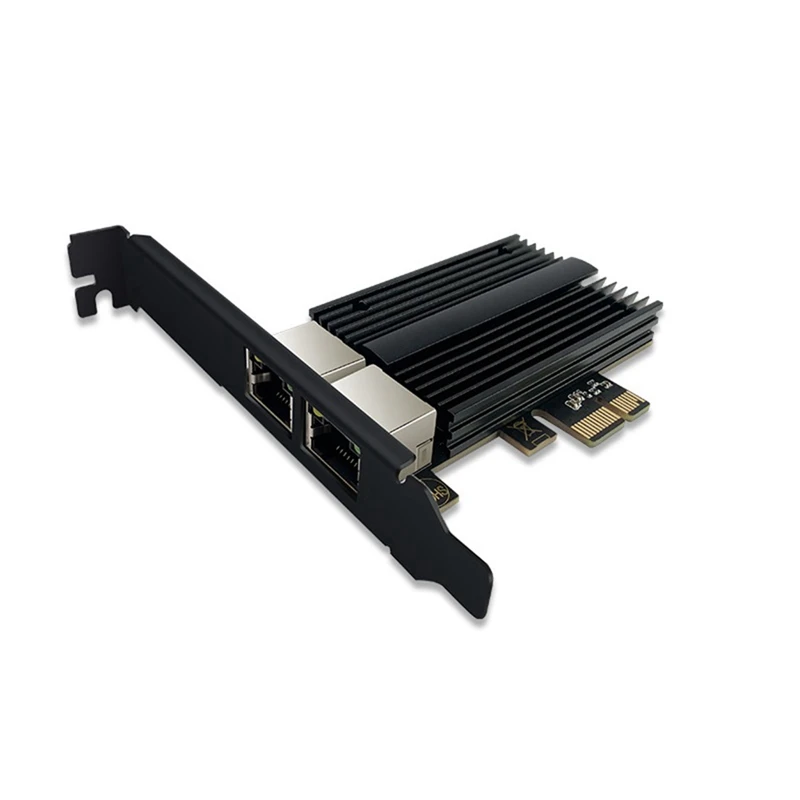 

1 Piece PCI-E Gigabit Network Card 2.5G Dual-Port Wired Network Card Ethernet Network Card Gaming Network Card Drive-Free