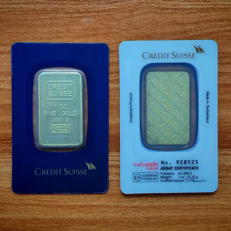 

Коллекционные золотые стержни Argor Heraeus 1 унция 24К