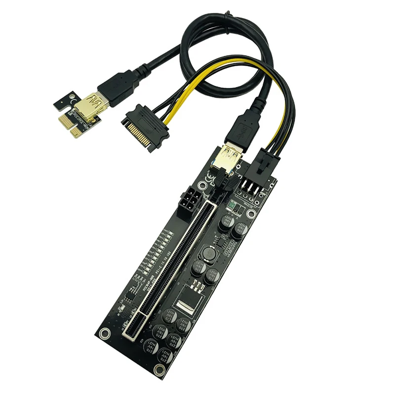 PCIE Riser V011 Pro PCI-E для видеокарты 011 PCI Express X16 USB 3.0 6P кабель питания майнинга биткоинов