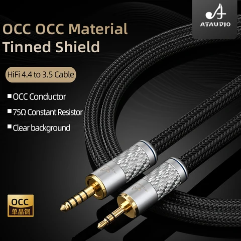 ATAUDIO HiFi кабель 4,4 мм на 3,5 мм