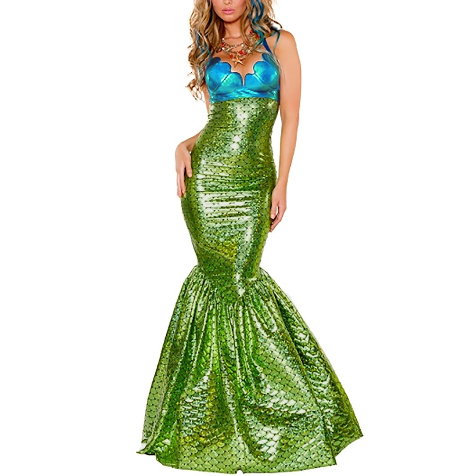 

Женское платье принцессы русалки с блестками для ролевых игр, пикантные обтягивающие нагрудные костюмы для выступлений, смокинг, косплей, п...