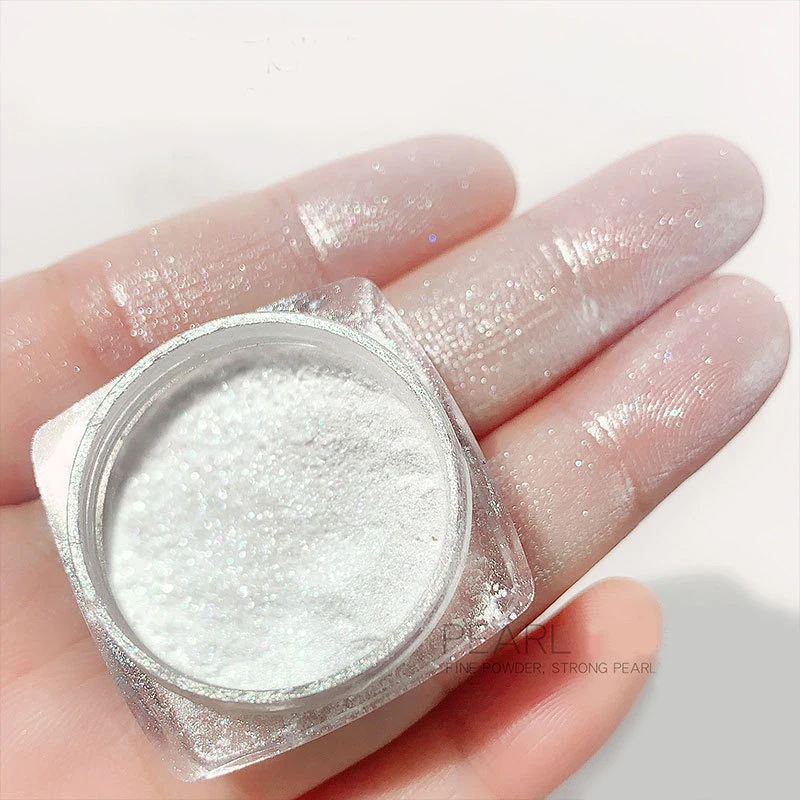 

1 Box Shimmer Pearl Nail Glitter Powder Shining Pearl Pigment Aurora Holographic For Nails Charm Paillette Pearl Manicure Powder