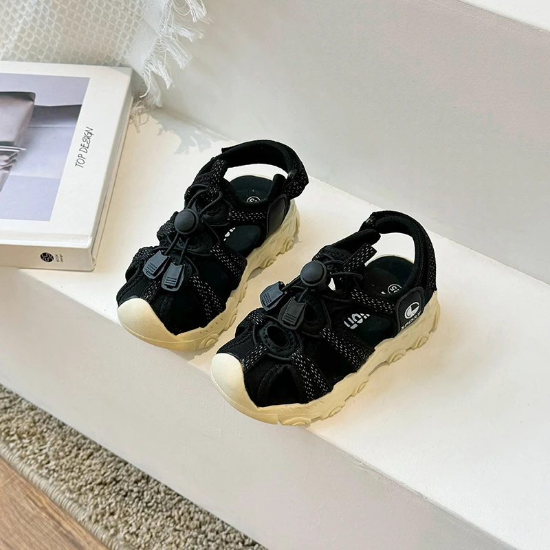 Детские сетчатые спортивные сандалии для мальчиков и девочек пляжная обувь