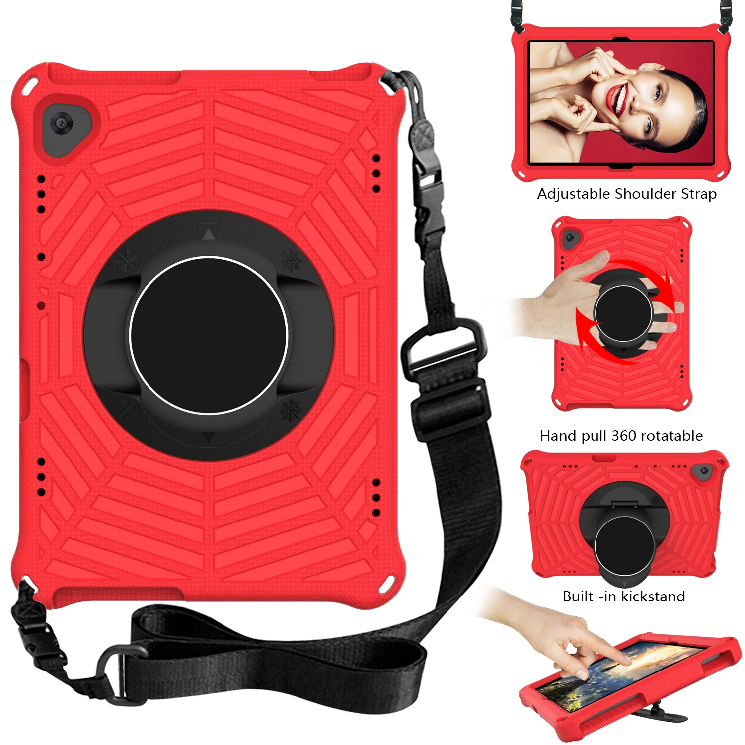 

Kids Strap Case for Lenovo Tab M10 TB-X505F TB-X505L TB-X605L TB-X605F 10.1" Stand Cover for Lenovo Tab P10 TB-X705F Tablet #S