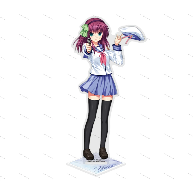 Фото Фэнтези-битва в стиле аниме: Angel Beats! Настольная акриловая фигурка-стенд 15 см в стиле школьной формы, подарок для друзей и фанатов на фестиваль №2