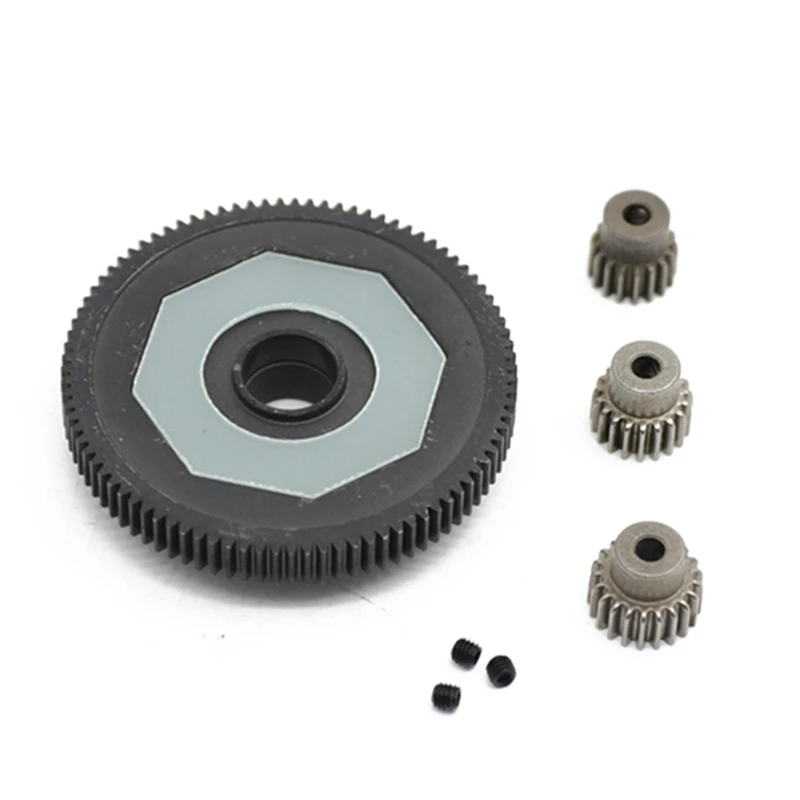 

91T Spur Gear with 17T/19T/27T Pinions Gear Set for Arrma 1/10 Granite Senton Big Rock Vorteks Typhoon Upgrade Parts