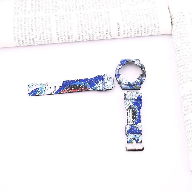 Watch Accessories Resin camo strap for Casio G-SHOCK GA110 BA110 GMA GA2100 DW5600 5610 16MM men and women watch strap