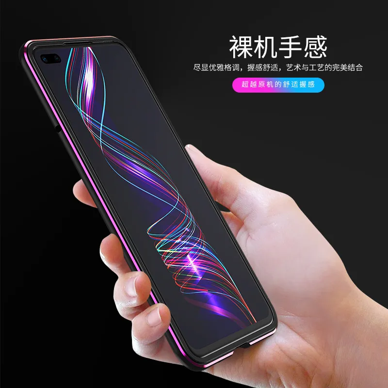 Dropshipping Aluminum Metal Bumper Case For Honor V30 V 30 Pro Huawei Nova 6 Slim Border Cover CASE Lens Carmera+Frame Protector