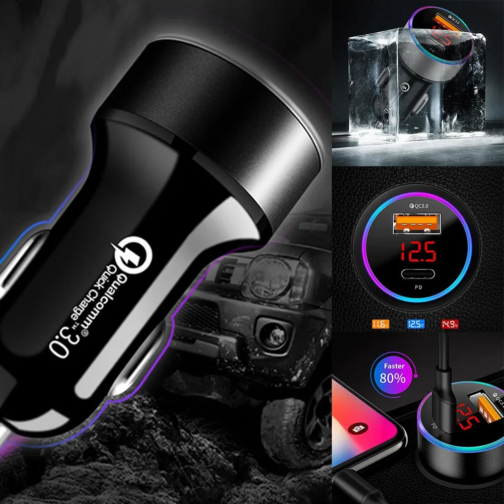 

Quality Useful Durable New Parts For Car Fast Car Charger Car USB Charger 1pcs 5V 3.1A 62*31*31mm ABS AC 12-24V