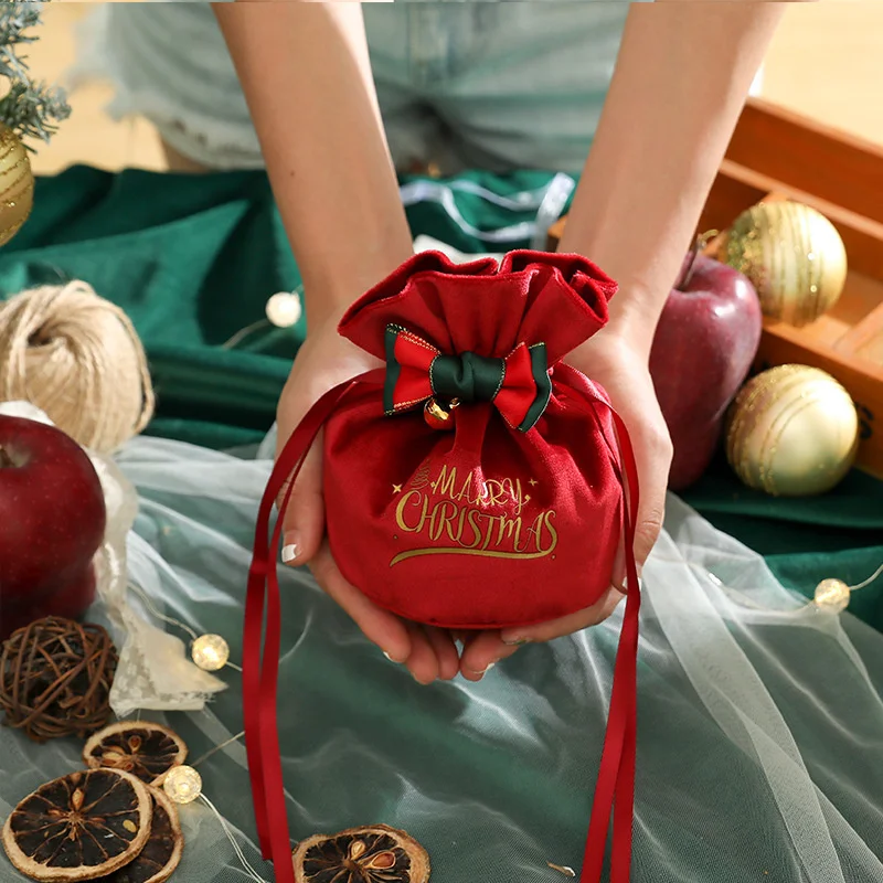 

Тканевая ручка в виде Санты для сумки, украшения для рождественской елки, домашнего стола, подарки на новый год 2023, Рождество