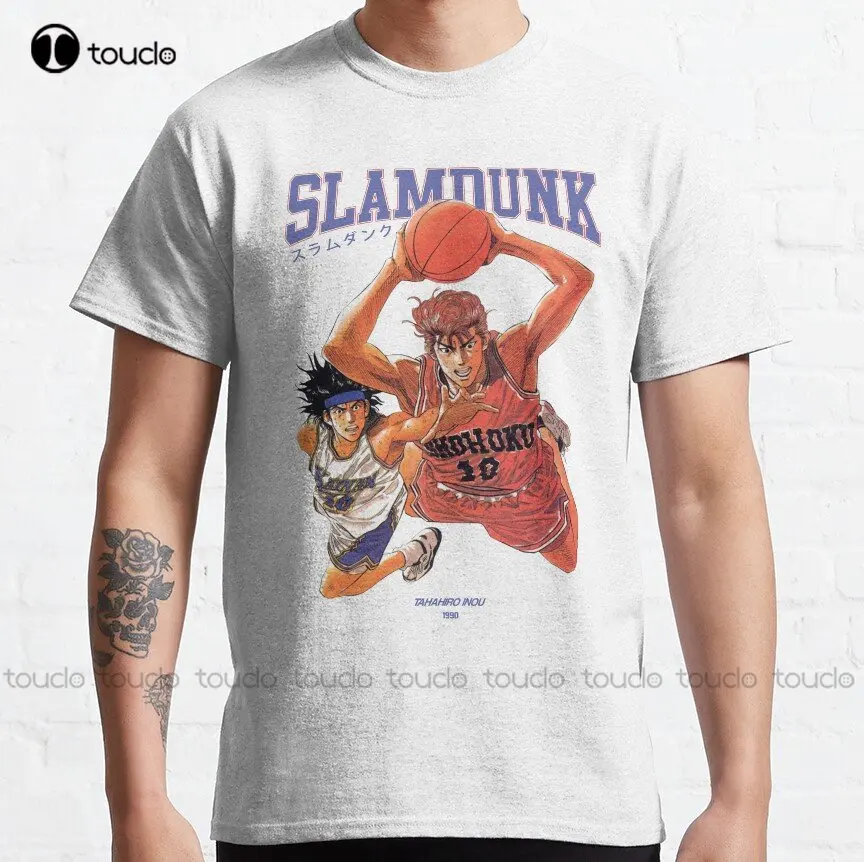 

Slam-Dunk - Bootleg Vintage Classic Classic T-Shirt Sport Shirts For Men Custom Aldult Teen Unisex Digital Printing Tee Shirts
