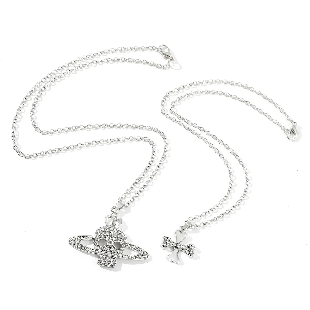 Модные стандартные новые подвесные ожерелья в стиле панк с черепом для мужчин