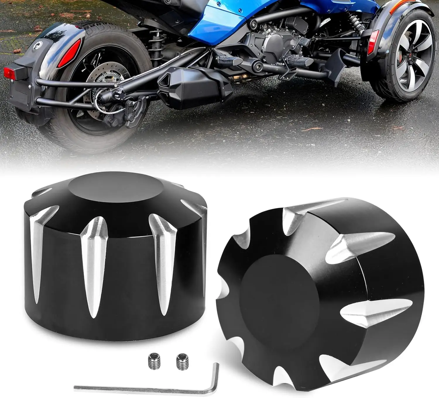 

Черная задняя крышка для Can Am Spyder F3, алюминиевая крышка оси CNC для Can-Am Spyder F3,RT,ST,GS/RS всех моделей 2008 +