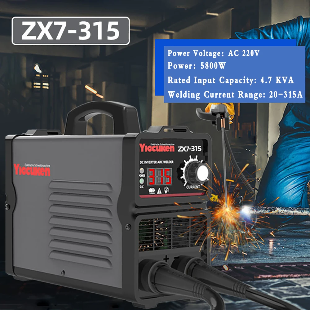 

Аппарат для дуговой сварки IGBT, инвертор переменного тока 220 В, кВт, 315A, инвертор с цифровым ЖК-дисплеем, дуговой Электрический фотодуговой сварочный аппарат