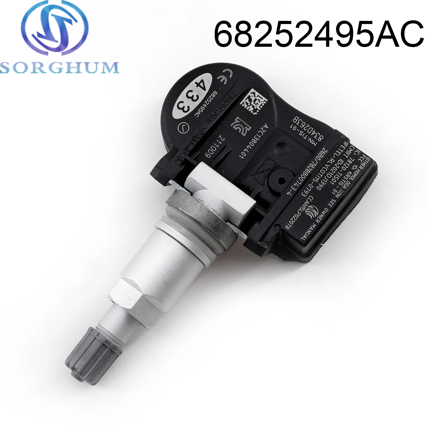

68252495AC 68252493AB TPMS Tire Pressure Monitoring Sensor 433MHz For Dodge Durango Jeep Grand Cherokee 6.4L SRT 2016-2020