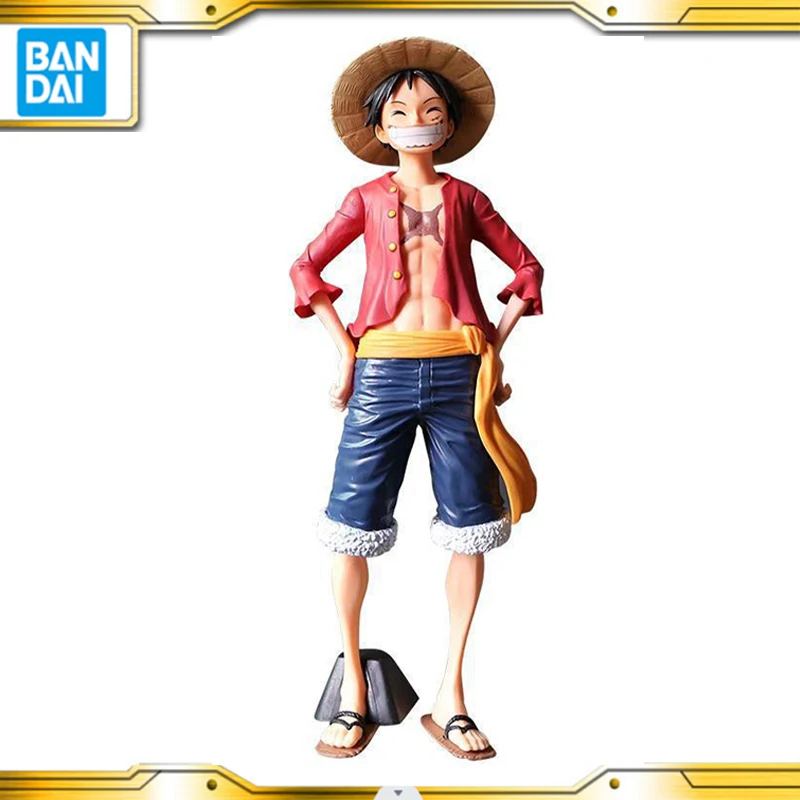 

27cm Anime One Piece Figurine Ros Luffy PVC Statue Action Figure Monkey D Luffy Classic Smiley Model Toy for Kids Christmas Gift