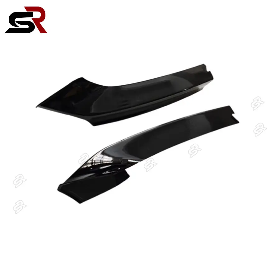 Labio de parachoques delantero aspecto carbono para BMW Serie 2 F22 F23 M Sport negro brillante Exterior MP divisor