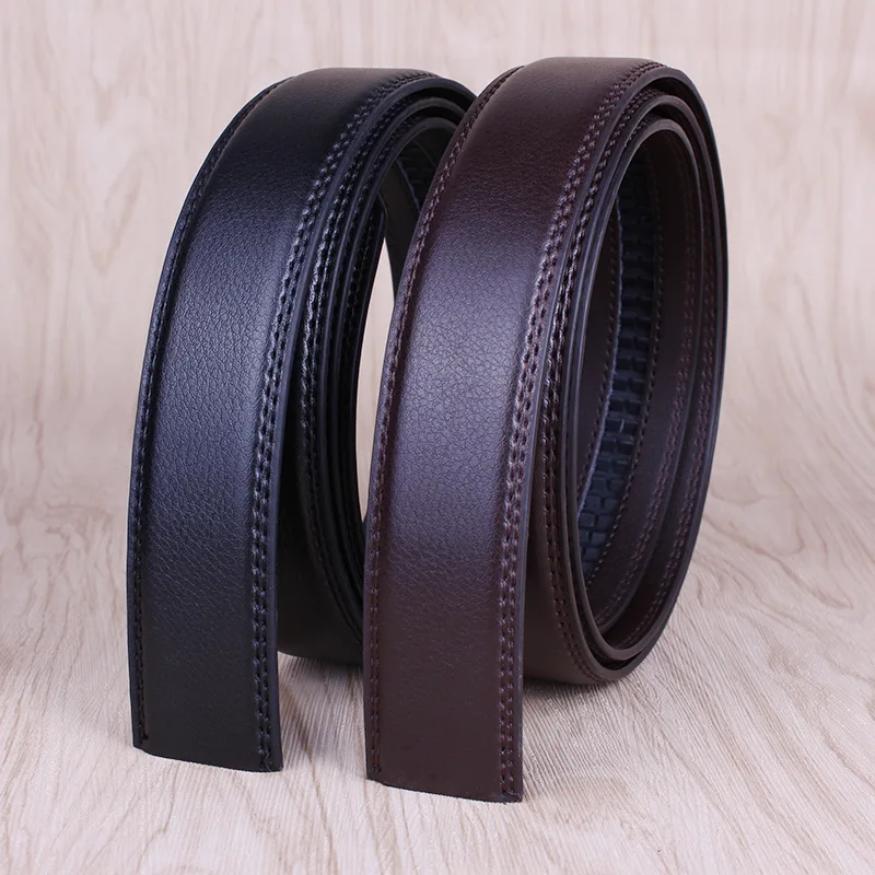 

Belt Without Buckle 3.5cm Wide Genuine Leather Automatic Belt Body Strap Without Buckle Belts Men Good Quality Male Waistband