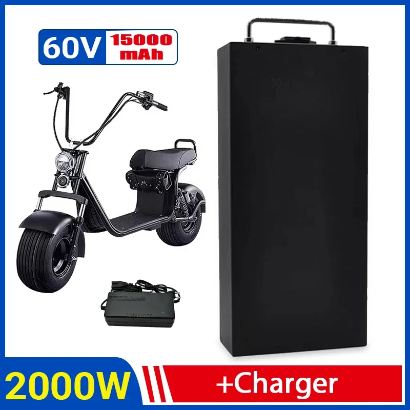 

Electric Car Lithium Battery 18650 Battery 60V 20Ah for Two Wheel Foldable Citycoco Electric Scooter Bicycle with Charger