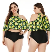 swimwear women plus size two piece floral printed womens swimsuit big cup size swimming wear for woman bathing suit women 2022