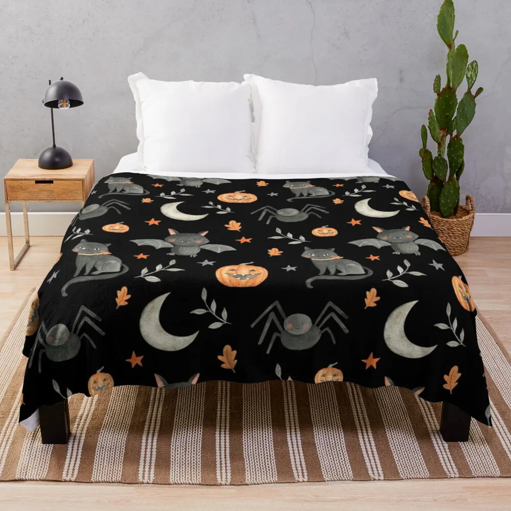 

HALLOWEEN PARTY Throw Blanket sleeping bag blanket