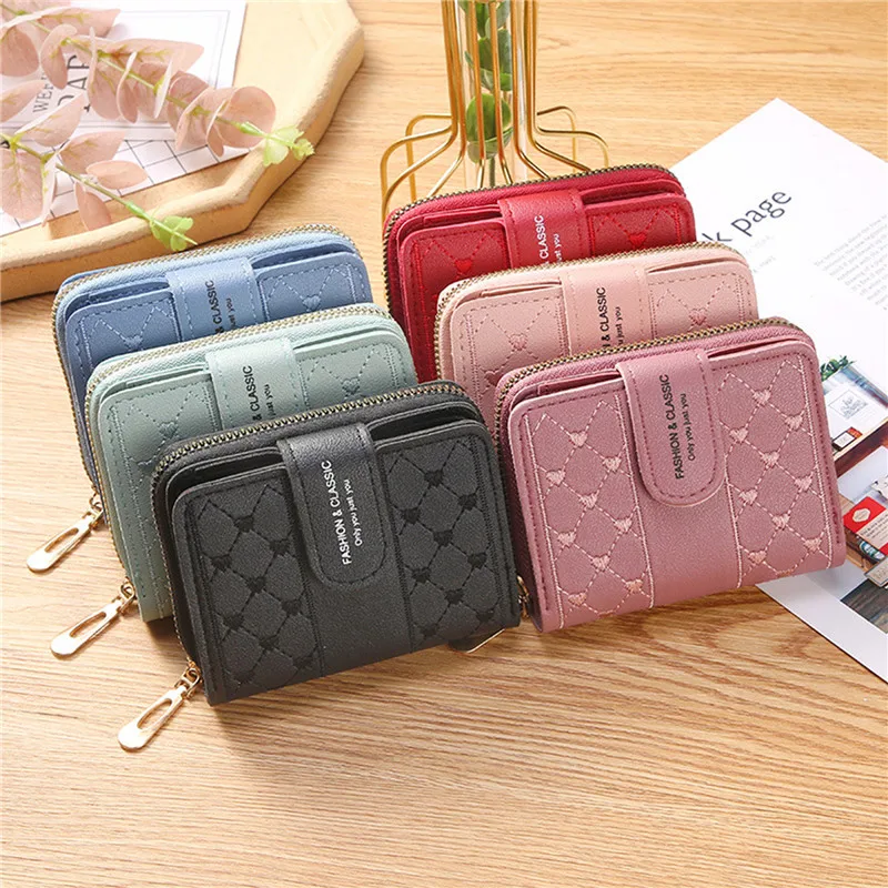 

2023 Fashion Simple New Wallets For Women Exquisite Large Capacity Versatile Clutch Zipper Buckle Coin Purse Wallet For Girl