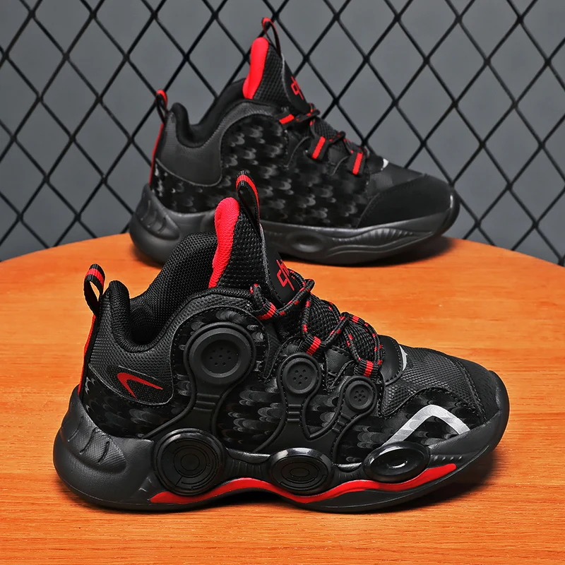 New Children's Basketball Shoes Comfortable Soft Casual Sports Boys' and Girls' Running Shoes Children's Sports Basketball Shoes