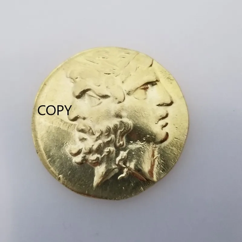 

Greek Gold-plated Brass Commemorative Collectible Coin Gift Lucky Challenge Coin COPY COIN