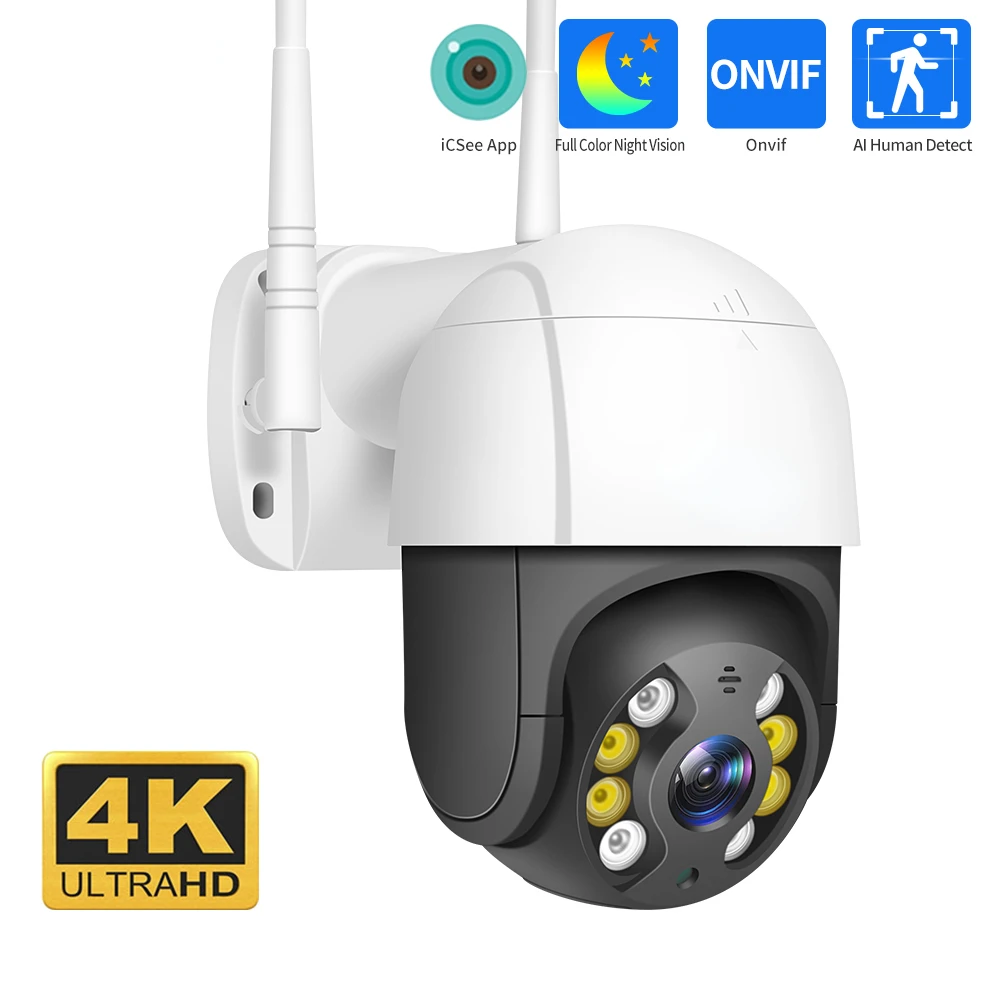 

Уличная скоростная купольная IP-камера, 4K, 8 Мп, PTZ, 5 МП, 1536P, 1080P, ONVIF, 5-кратный цифровой зум, Wi-Fi, камера видеонаблюдения s iCsee