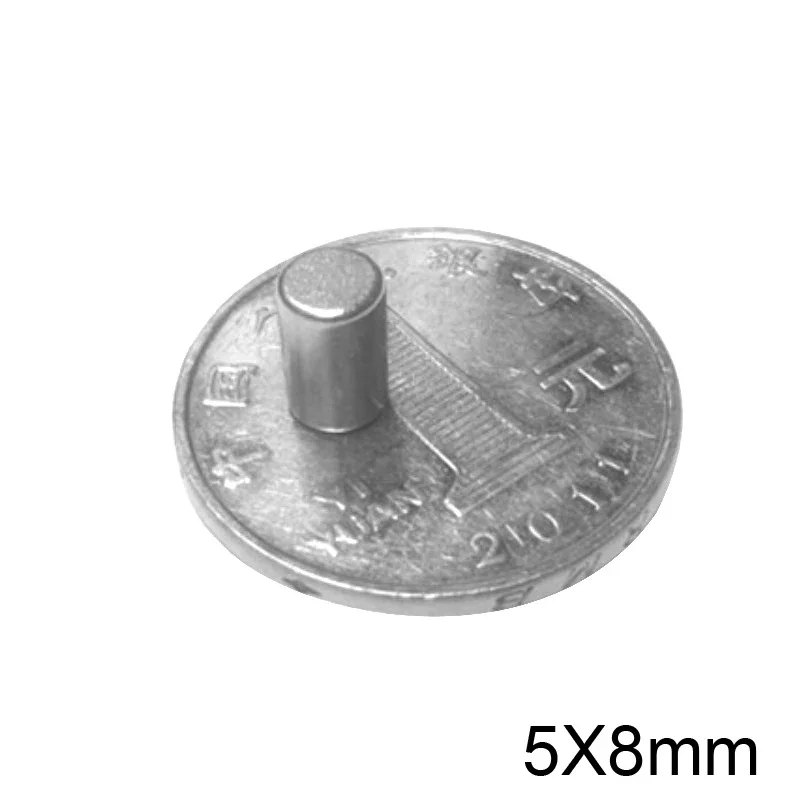 5x8 Сильный дисковый магнит Неодимовые магниты 5 мм x 8 Поиск Маленький Маленькие