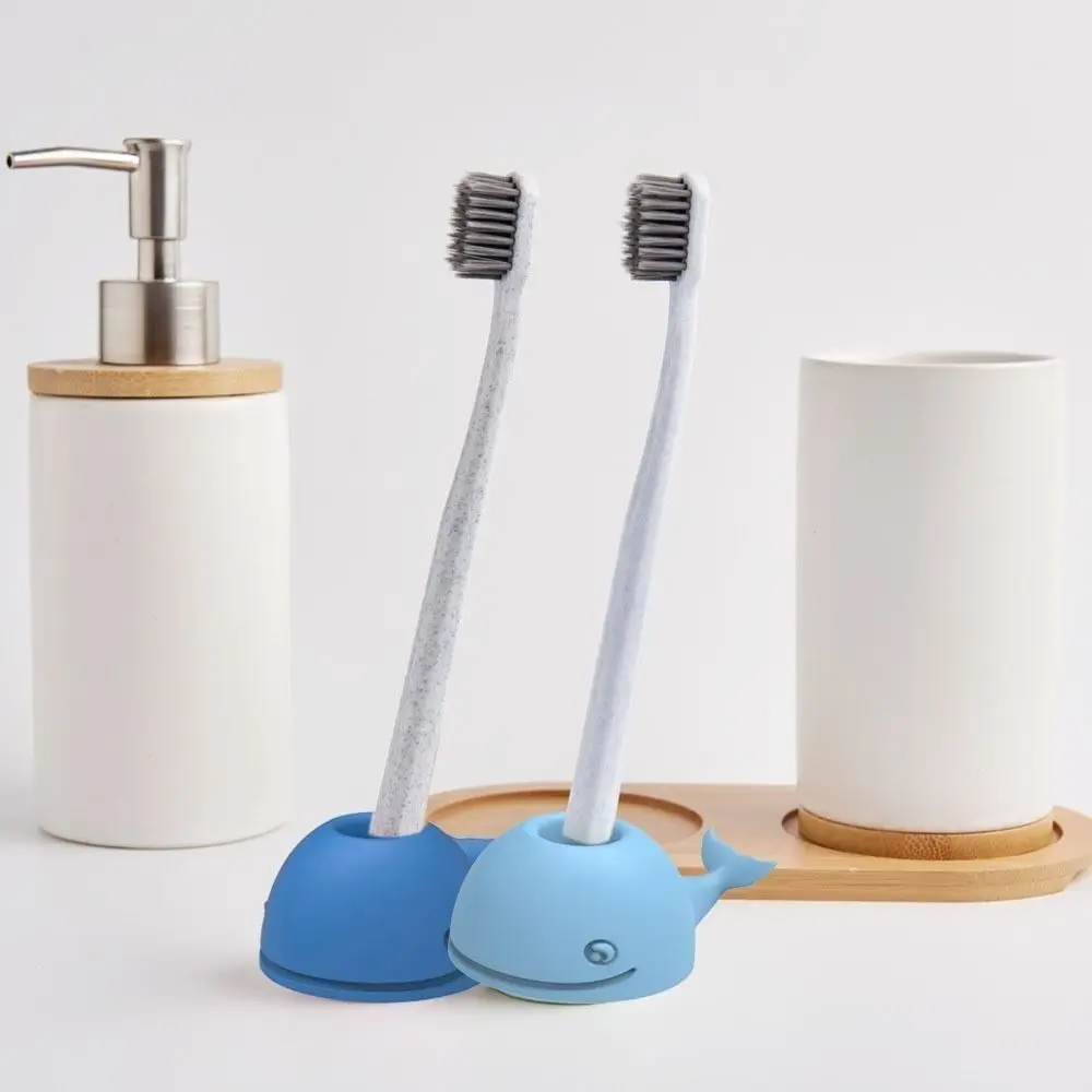 Силиконовый держатель для зубных щеток с рисунком Кита