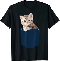 munchkin cat in pocket cat lover t shirt