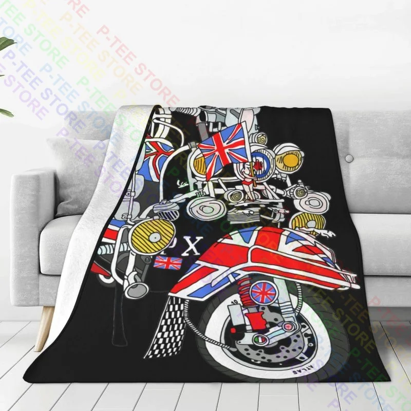 Мод для скутера Union Jack The Jam Paul Weller квадрафения Троян запись одеяло домашний декор