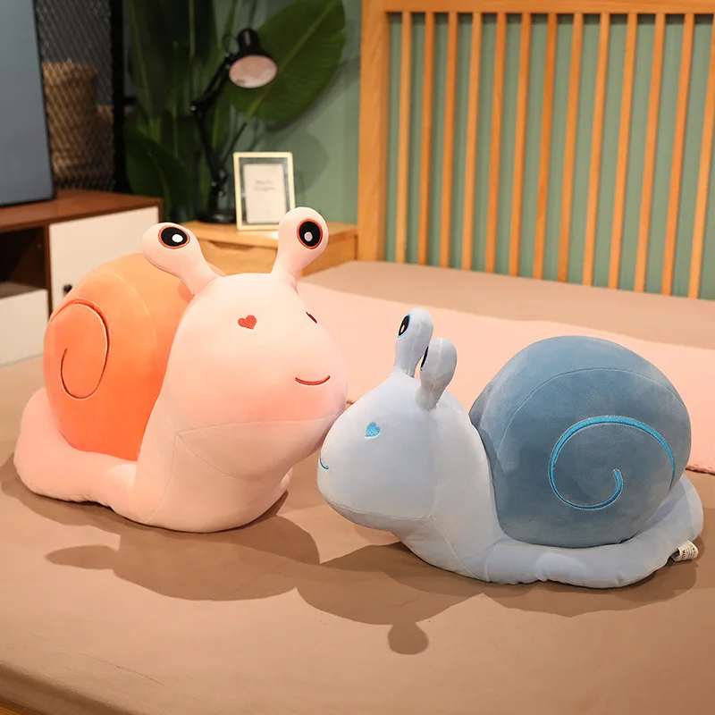 

Colourful Snails Plush Toy Stuffed Animals Cartoon Snail Soft baby Cuddly Doll Pillow kids toys
