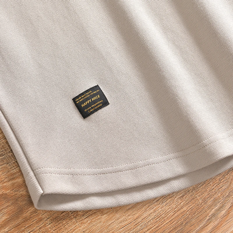 [Большой вес! Жемчужная сетчатая ткань! ODM заказ] Летняя мужская модная широкая