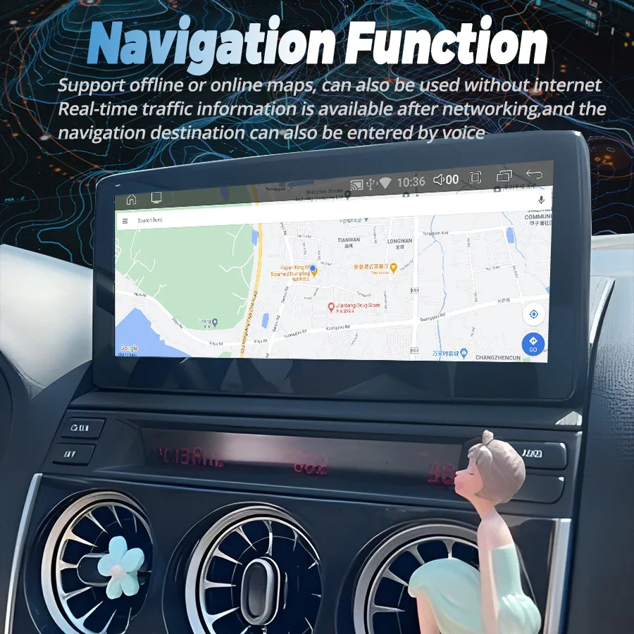 Автомагнитола Android 13 с сенсорным экраном мультимедийный видеоплеер для Mazda 6 2002-2008