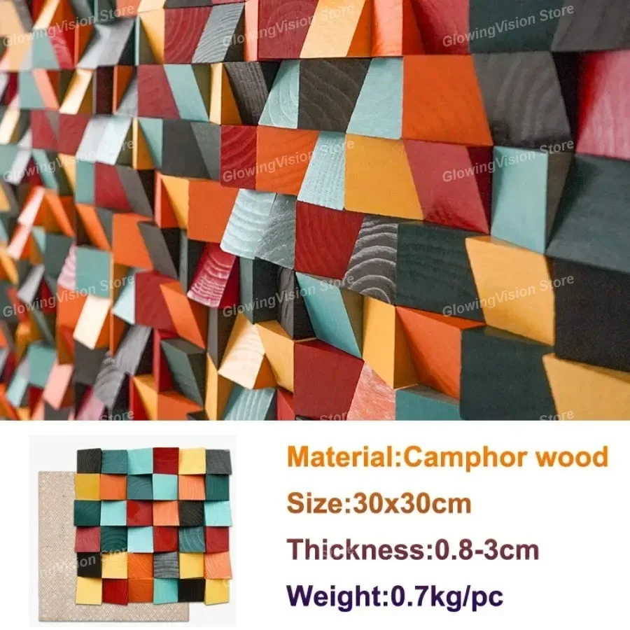 Модная 3D-мозаика 30x30 см для декора стен, акустический диффузор из массива дерева для офиса, дома, выставочного зала, гостиной, украшение стен (art.: 3920dc61be4cc) - 3920dc61be4cc