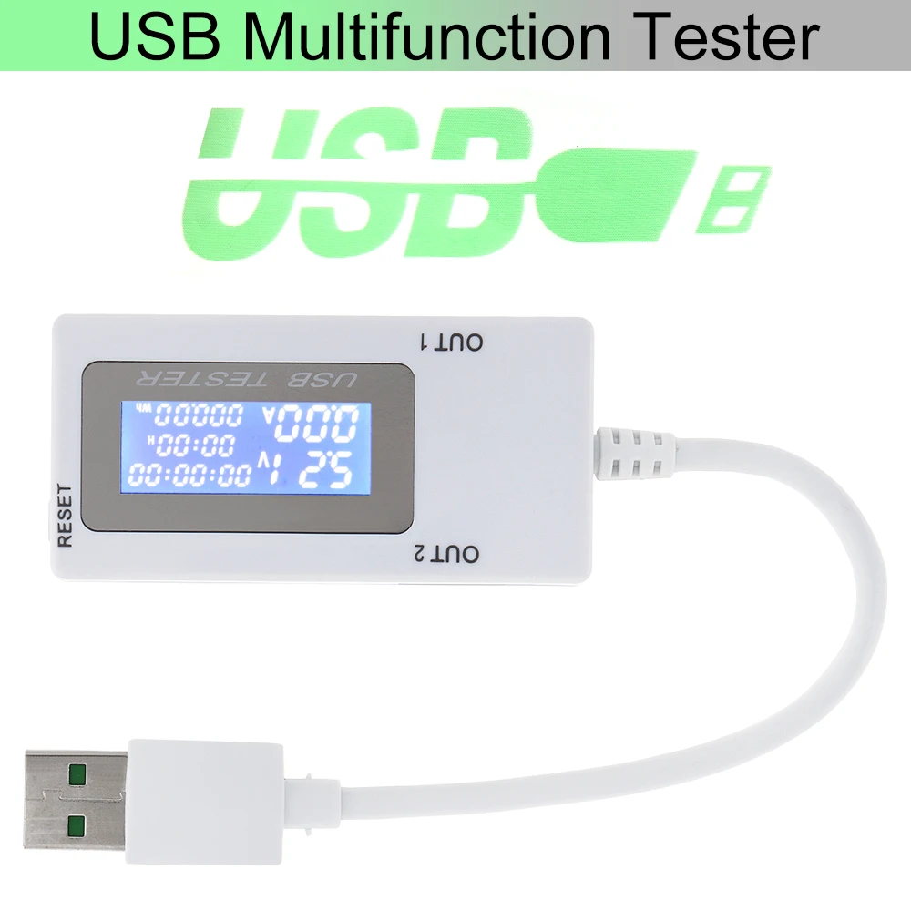 

DC Digital Voltmeter Ammeter 4-30V 0-5A 0-150W Mini Dual USB Current Voltage Meter Tester USB Charging Amp Volt Monitor Detector