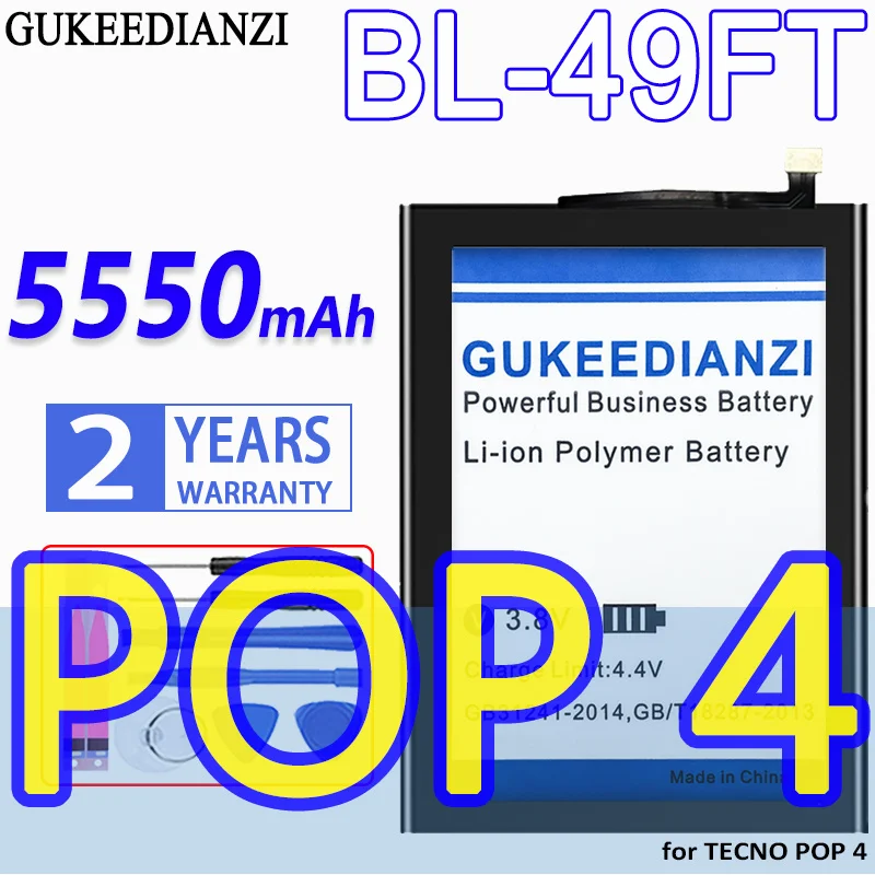 

Аккумулятор большой емкости для TECNO POP 4 POP4 5550 мАч