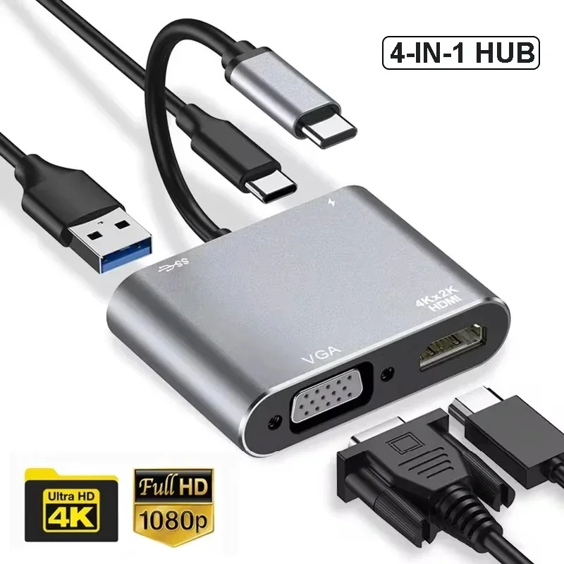 Порт быстрой зарядки 4-в-1 для MacBook Type C