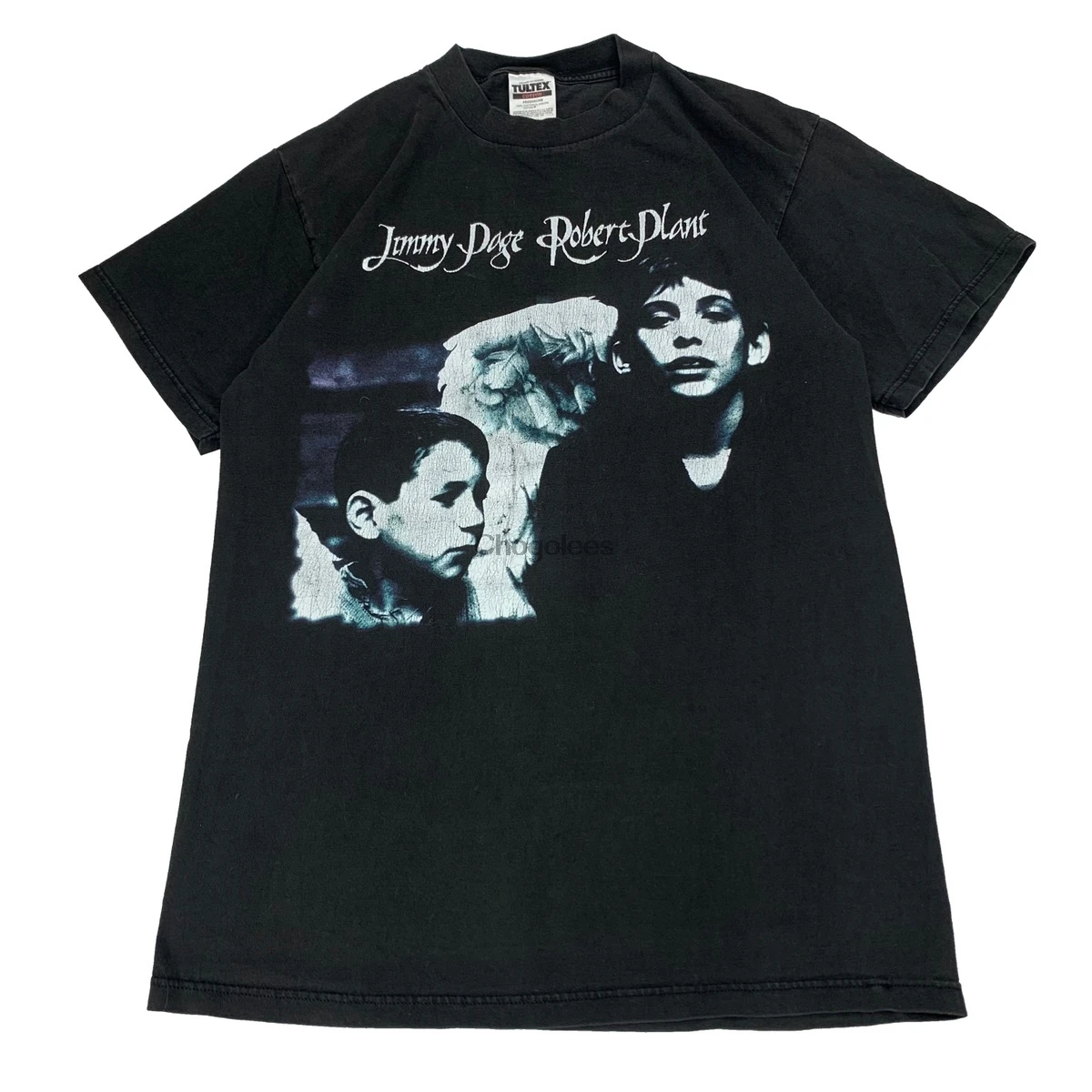 Винтажная Футболка 1998 Jimmy Page Robert Plant Tour Tultex |