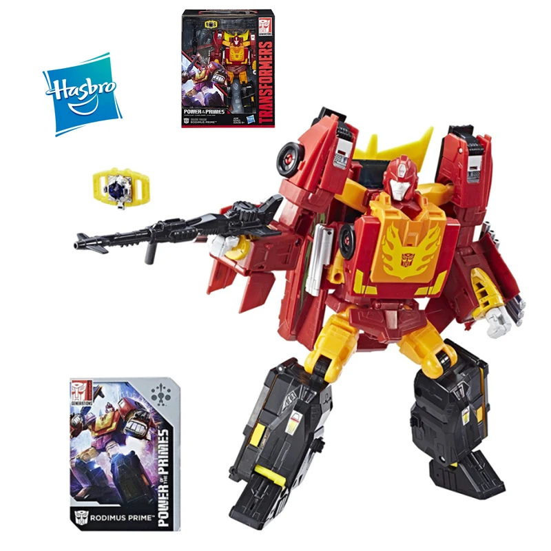 

Оригинал Hasbro уровень L 25 см Трансформатор Мощность Премиум Оптимус Прайм Родимус Прайм 3C деформация робот игрушка для мальчиков сюрприз