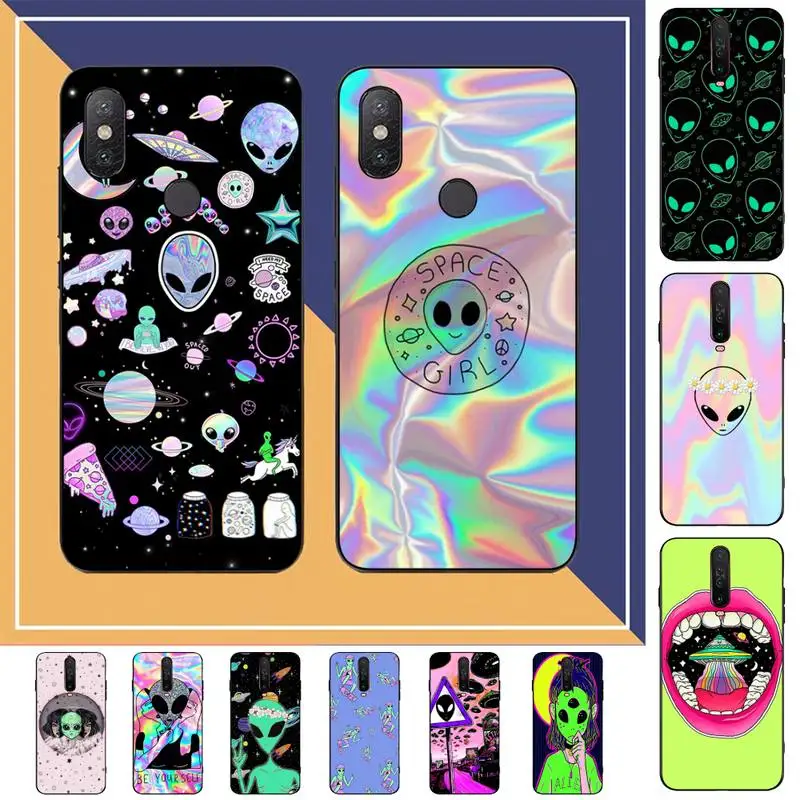 

Aesthetics Cartoon alien space Phone Case for Redmi Note 8 7 9 4 6 pro max T X 5A 3 10 lite pro