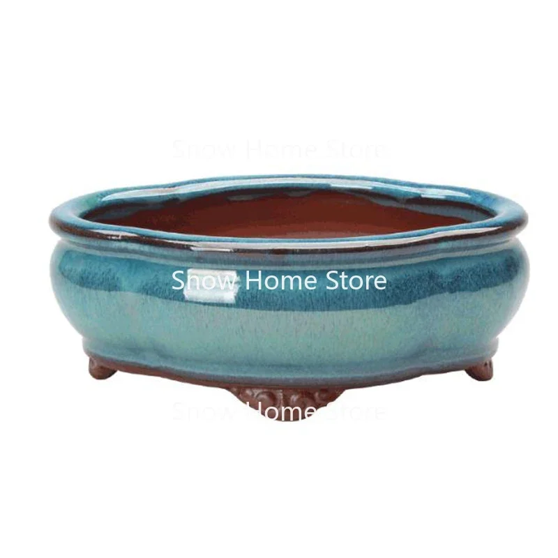 Креативный китайский стиль цветочный горшок для бонсай вентиляция фиолетовые