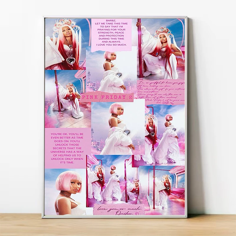 Singer Nicki Minaj аниме декор для украшения комнаты Декоративные принты настенная