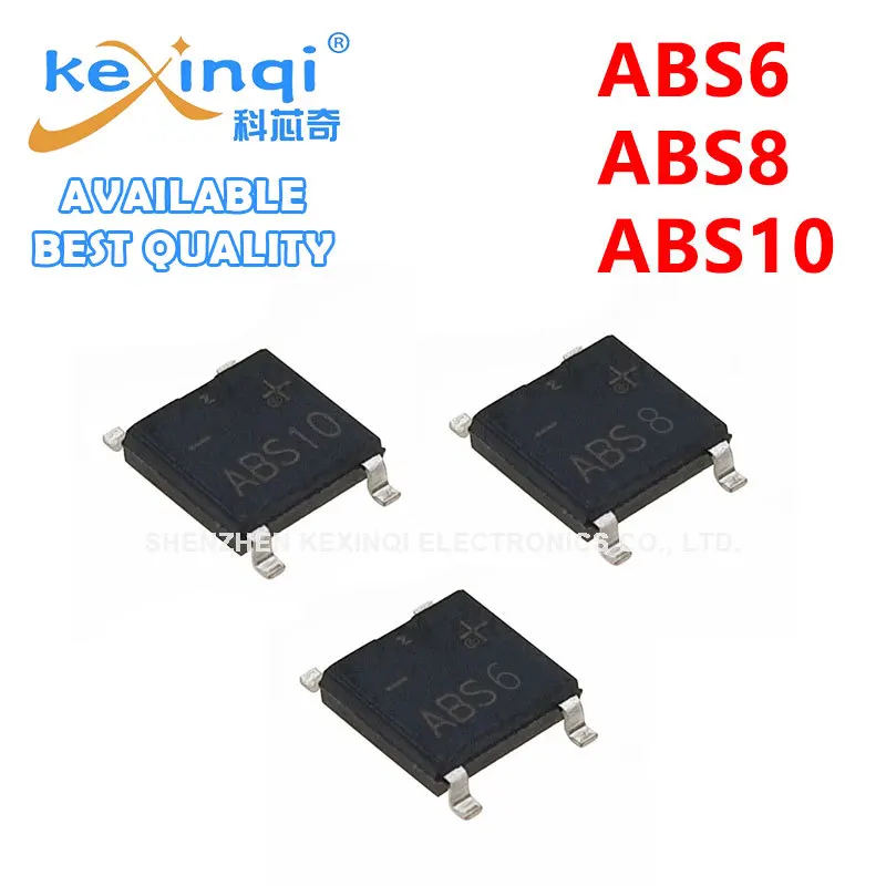 50 шт, ABS6, ABS8, ABS10, SOP4, ABS210, SOP-4, 600 a, 800 A, 1A, 2A, 1000 В, в, В, 1 кВ, выпрямительный мостовой диод