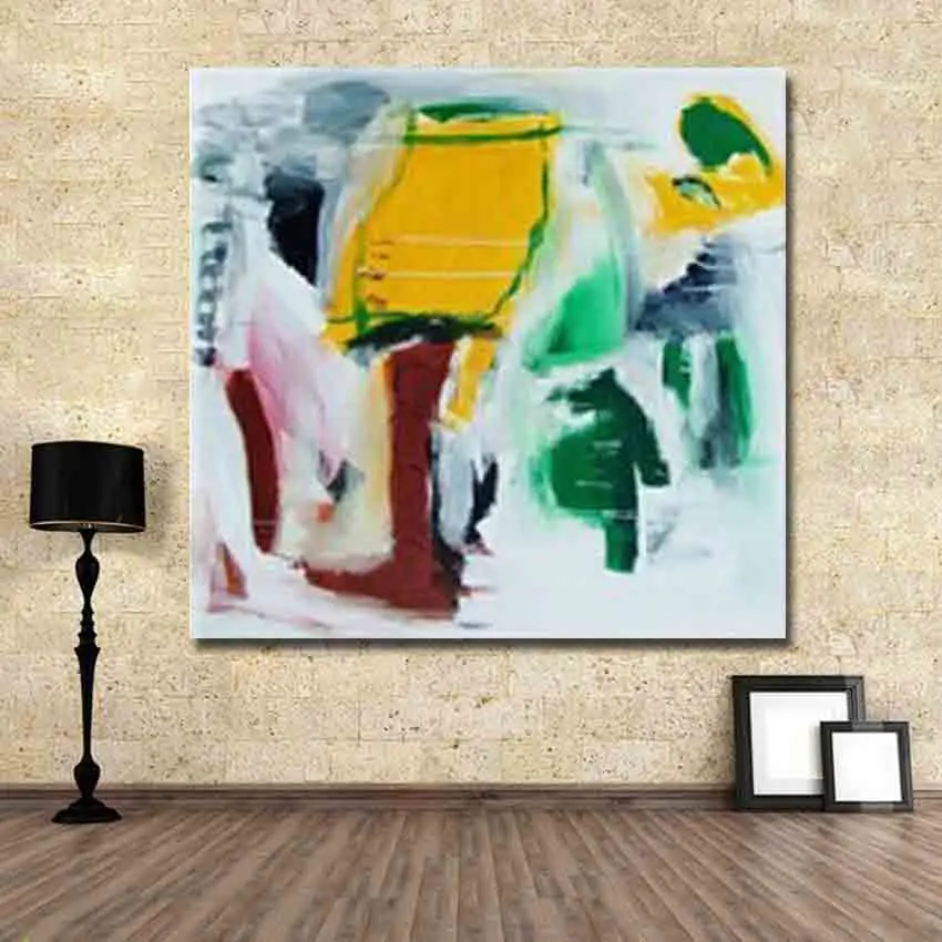 

Hand Painted Abstract Oil Painting Wall Art Picture On Canvas Landscape For Living Room Home Decoration No Framed