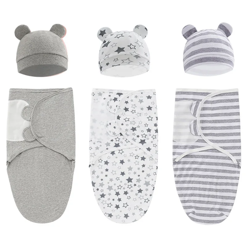 Baby Swaddling Wrap Infant Envelope Anti-kick Cocooning Newborn Sleeping Bag Spring Summer Cotton Sleepsack For Baby 0-6 Months