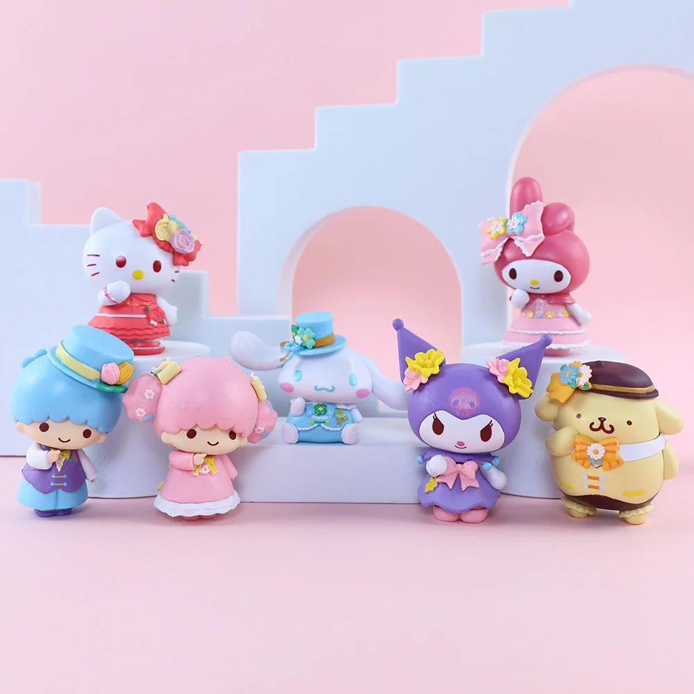 

Sanrio Decoration My Melody Kuromi Cinnamoroll Hello Kitty Pochacco Little Twin Star Anime Figure Toys Children Christmas Gifts