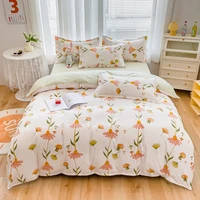 home textile flowers mushroom fashion classic duvet cover bed sheet pillow case single double queen king for home bedding set